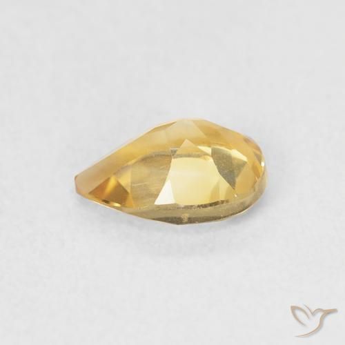 Citrine Gemstone in 7 x 5 mm (calibrated) Size for Sale, Citrine Stone in Medium Gold Color