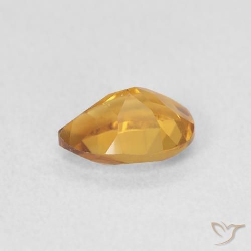 Citrine Gemstone in 7 x 5 mm (calibrated) Size for Sale, Citrine Stone in Medium Light-Golden Color