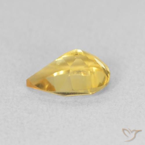 Citrine Gemstone in 7 x 5 mm (calibrated) Size for Sale, Citrine Stone in Medium Gold Color