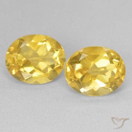6.90ctw Natural Medium Golden Citrine, Oval, VVS-VS