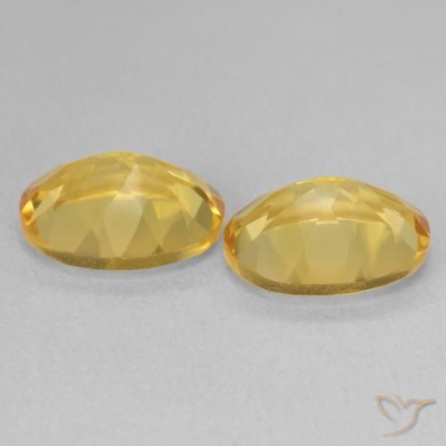 Citrine Gemstones in 11 x 9 mm (calibrated) Size for Sale, Citrine Stones in Golden Orange Color