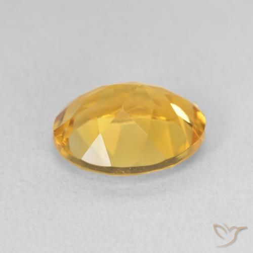Citrine Gemstone in 11 x 9 mm (calibrated) Size for Sale, Citrine Stone in Deep Gold Color