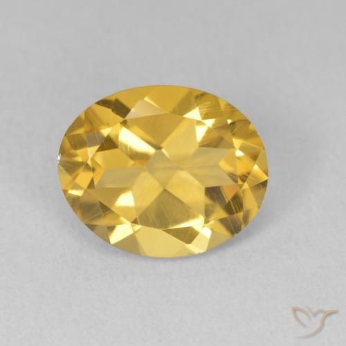 2.98ct Natural Golden Citrine, Oval, VS