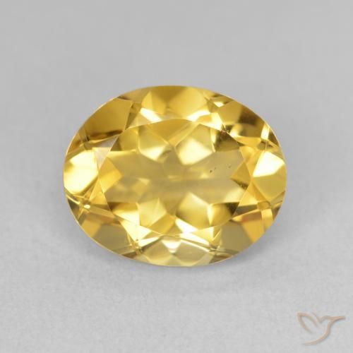 3.64ct Natural Deep Gold Citrine, Oval, VS
