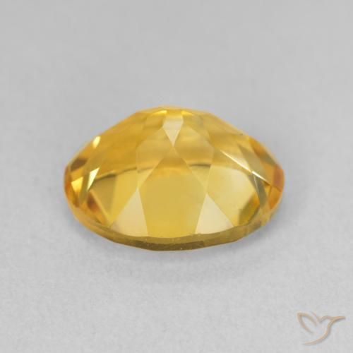 Citrine Gemstone in 11 x 9 mm (calibrated) Size for Sale, Citrine Stone in Deep Gold Color