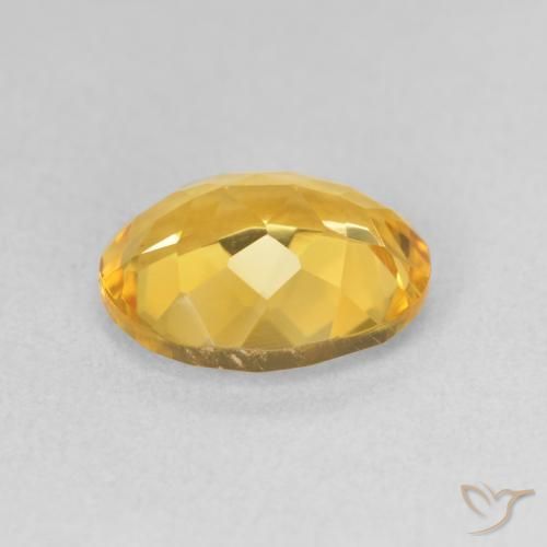 Citrine Gemstone in 11 x 9 mm (calibrated) Size for Sale, Citrine Stone in Golden Color