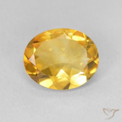 2.85ct Natural Golden Citrine, Oval, VS