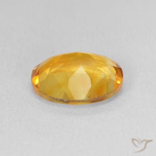 Citrine Gemstone in 11 x 9 mm (calibrated) Size for Sale, Citrine Stone in Golden Color