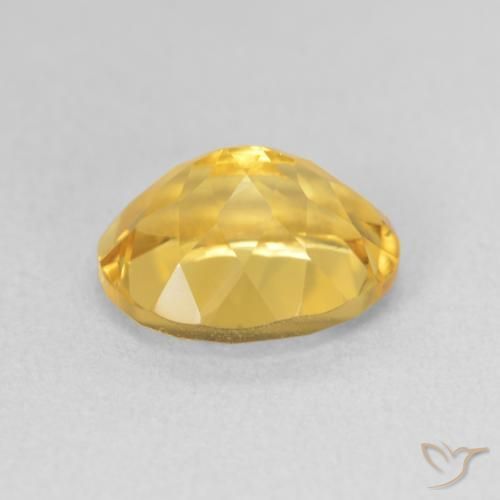 Citrine Gemstone in 11 x 9 mm (calibrated) Size for Sale, Citrine Stone in Medium Golden Color