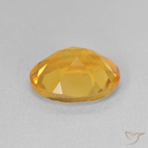 Citrine Gemstone in 11 x 9 mm (calibrated) Size for Sale, Citrine Stone in Medium Gold Color