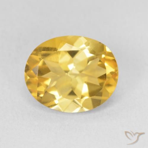 3.52ct Natural Golden Citrine, Oval, VS