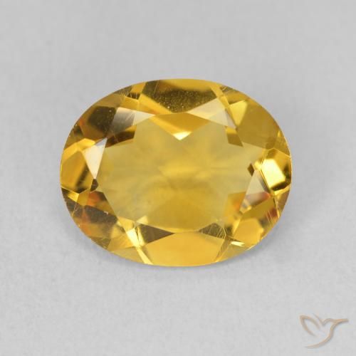 2.69ct Natural Golden Citrine, Oval, VVS-VS