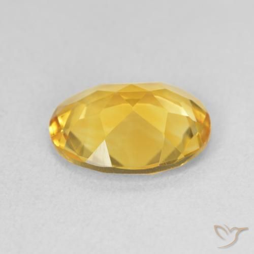 Citrine Gemstone in 11 x 9 mm (calibrated) Size for Sale, Citrine Stone in Golden Color