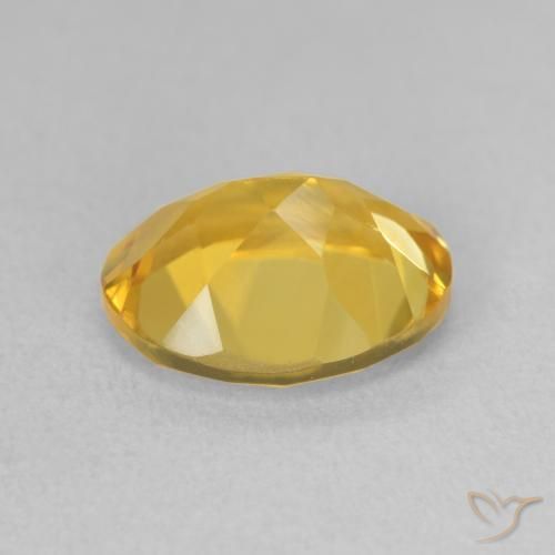 Citrine Gemstone in 11 x 9 mm (calibrated) Size for Sale, Citrine Stone in Medium Golden Color