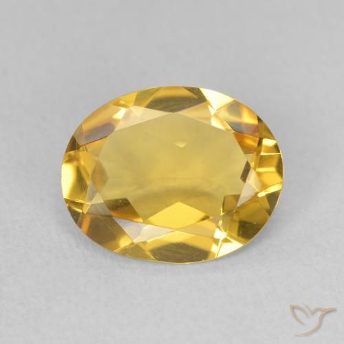 2.53ct Natural Golden Orange Citrine, Oval, VVS-VS