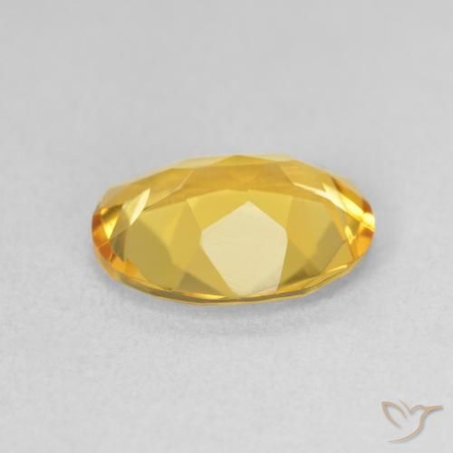 Citrine Gemstone in 11 x 9 mm (calibrated) Size for Sale, Citrine Stone in Golden Orange Color