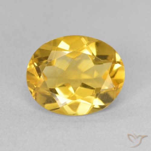 3.15ct Natural Golden Orange Citrine, Oval, VVS-VS