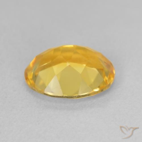 Citrine Gemstone in 11 x 9 mm (calibrated) Size for Sale, Citrine Stone in Golden Orange Color