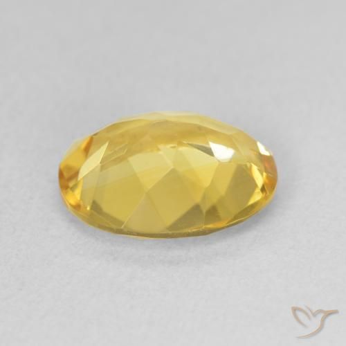 Citrine Gemstone in 11 x 9 mm (calibrated) Size for Sale, Citrine Stone in Golden Orange Color