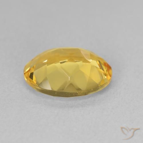 Citrine Gemstone in 11 x 9 mm (calibrated) Size for Sale, Citrine Stone in Medium Golden Color