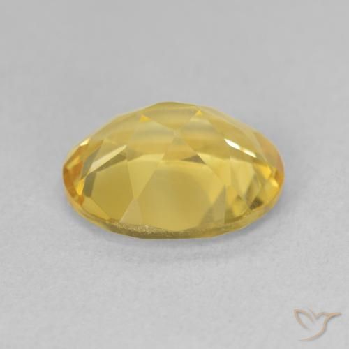 Citrine Gemstone in 11 x 9 mm (calibrated) Size for Sale, Citrine Stone in Medium Golden Color