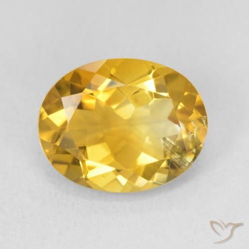 3.49ct Natural Golden Citrine, Oval, VS