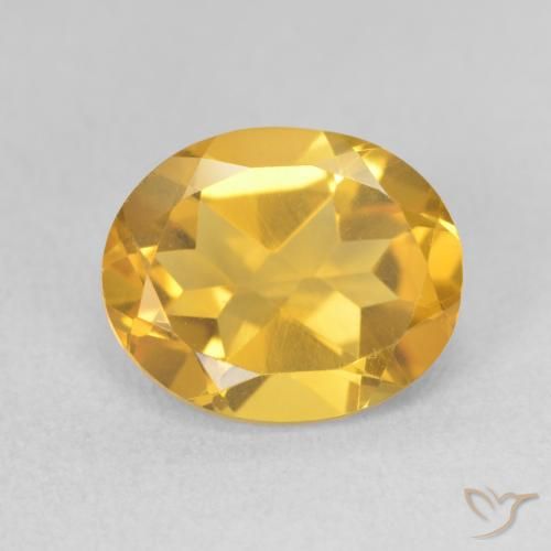 3.27ct Natural Golden-Orange Citrine, Oval, VS