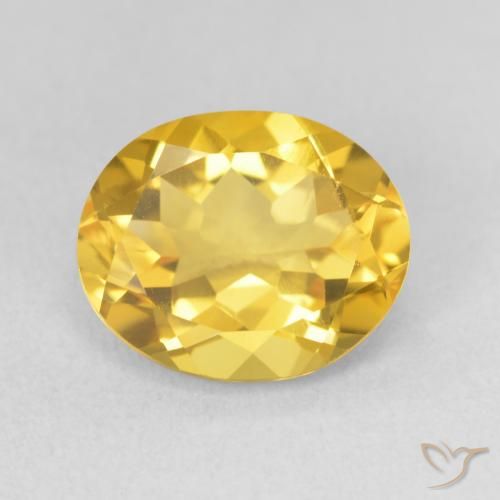 3.10ct Natural Golden Orange Citrine, Oval, VS