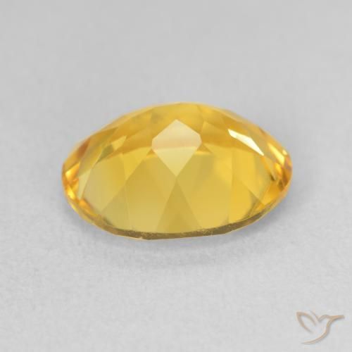 Citrine Gemstone in 11 x 9 mm (calibrated) Size for Sale, Citrine Stone in Golden Orange Color