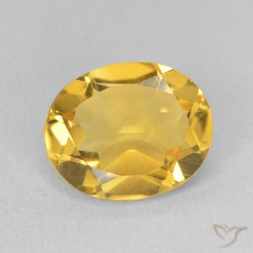 3.29ct Natural Golden Orange Citrine, Oval, VS