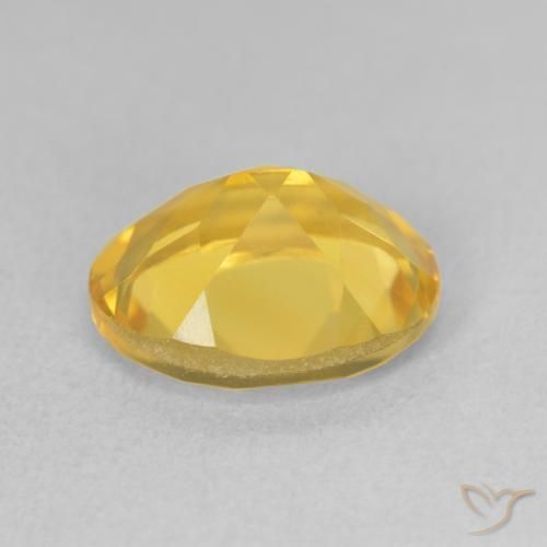 Citrine Gemstone in 11 x 9 mm (calibrated) Size for Sale, Citrine Stone in Medium Golden Color