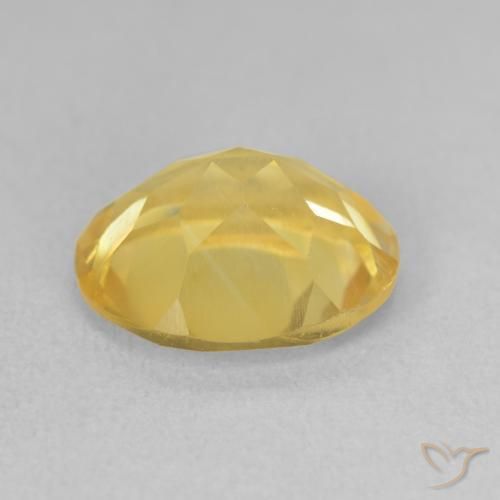 Citrine Gemstone in 11 x 9 mm (calibrated) Size for Sale, Citrine Stone in Medium Golden Color