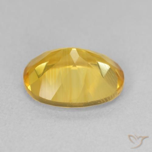 Citrine Gemstone in 11 x 9 mm (calibrated) Size for Sale, Citrine Stone in Medium Golden Color