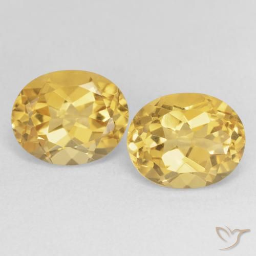 7.61ctw Natural Bright Gold Citrine, Oval, VVS-VS