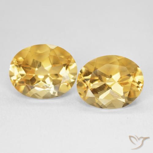 7.30ctw Natural Deep Gold Citrine, Oval, VVS-VS