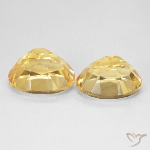 Citrine Gemstones in 11 x 9 mm (calibrated) Size for Sale, Citrine Stones in Deep Gold Color