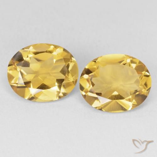 6.43ctw Natural Golden Citrine, Oval, VVS-VS