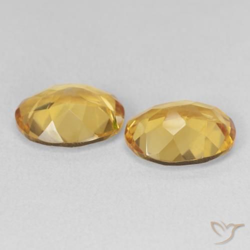 Citrine Gemstones in 11 x 9 mm (calibrated) Size for Sale, Citrine Stones in Golden Color