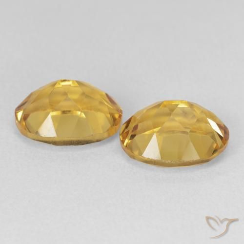 Citrine Gemstones in 11 x 9 mm (calibrated) Size for Sale, Citrine Stones in Golden Color