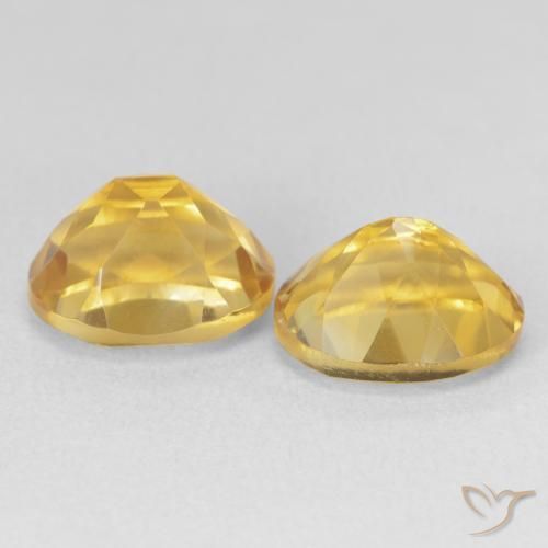 Citrine Gemstones in 11 x 9 mm (calibrated) Size for Sale, Citrine Stones in Golden Color