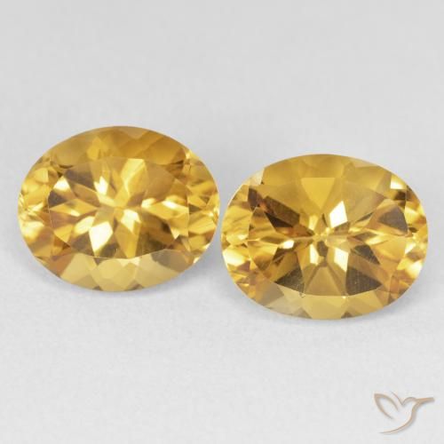 7.40ctw Natural Golden Citrine, Oval, VVS-VS