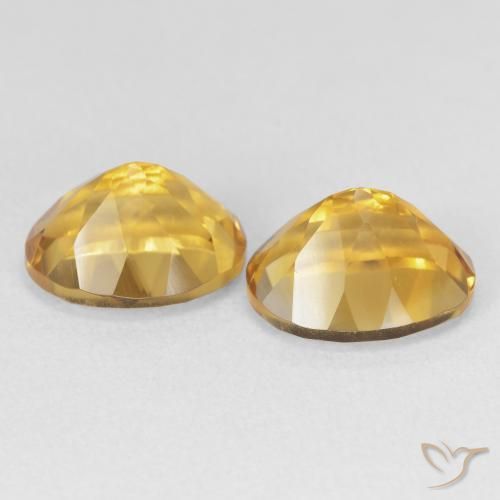 Citrine Gemstones in 11 x 9 mm (calibrated) Size for Sale, Citrine Stones in Golden Color