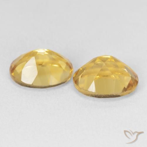 Citrine Gemstones in 11 x 9 mm (calibrated) Size for Sale, Citrine Stones in Golden Color