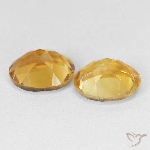 Citrine Gemstones in 11 x 9 mm (calibrated) Size for Sale, Citrine Stones in Deep Gold Color