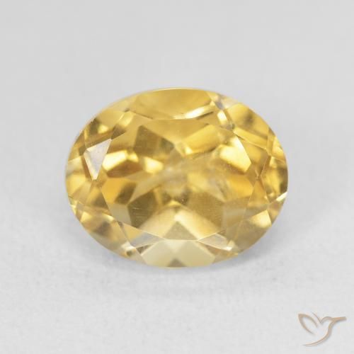 3.99ct Natural Medium Golden Citrine, Oval, VVS