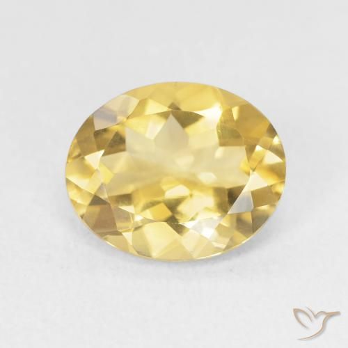 3.15ct Natural Medium Golden Citrine, Oval, VVS