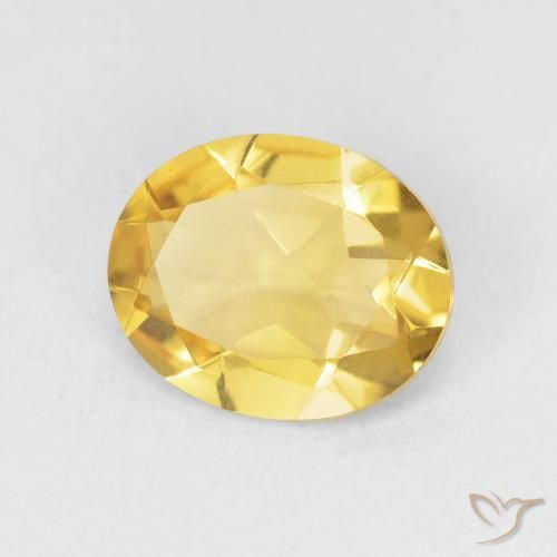 2.71 ct Golden Citrine Stone, Natural Citrine in Oval Facet Shape for Sale