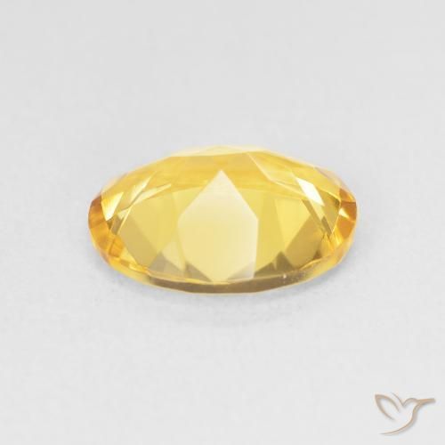 Citrine Gemstone in 11 x 9 mm (calibrated) Size for Sale, Citrine Stone in Golden Color