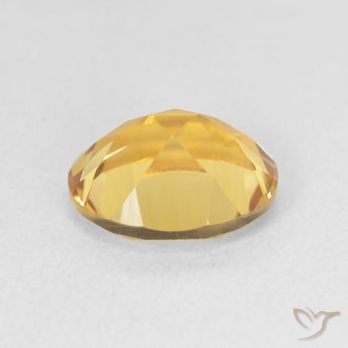 Citrine Gemstone in 11 x 9 mm (calibrated) Size for Sale, Citrine Stone in Dark Golden Color