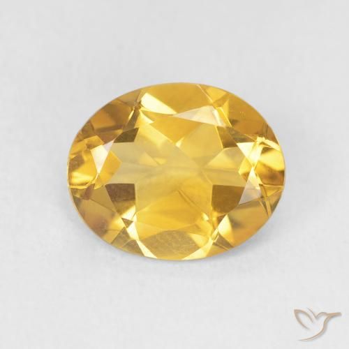3.06ct Natural Golden Citrine, Oval, VVS